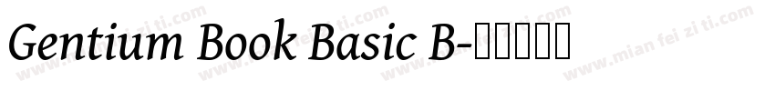 Gentium Book Basic B字体转换